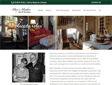 Tablet Screenshot of marysmeadowbb.com